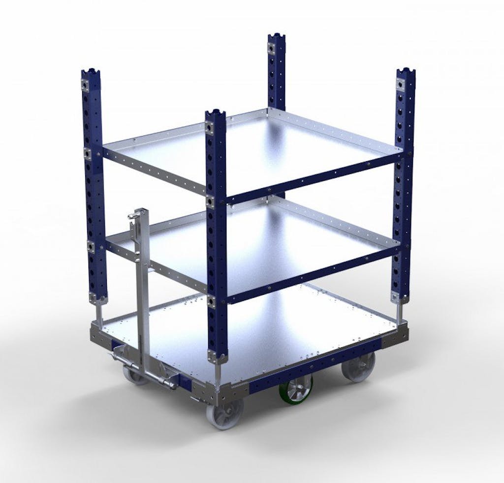 FlexQube Inc. receives an order for 16 flat bed and flat shelf carts!