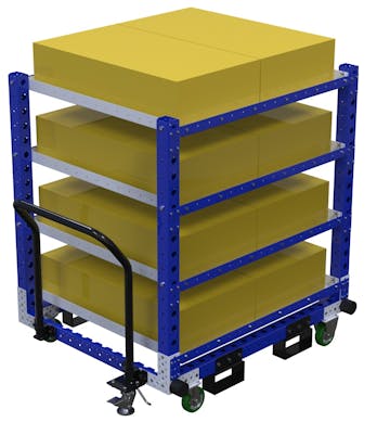 Modular & industrial material handling cart by FlexQube