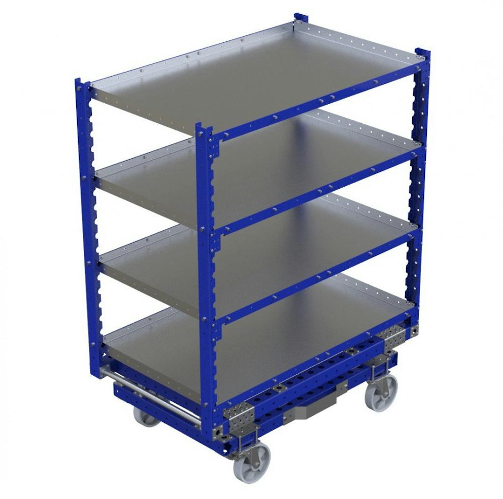 Carrito con repisa plana FlexQube
