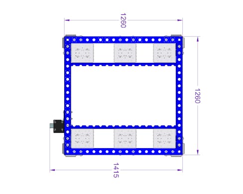 Low rider cart 50 x 50 inch