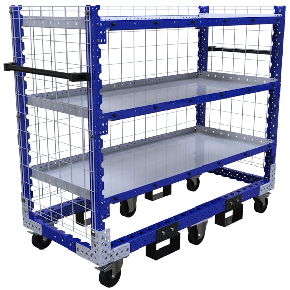 Flacher Regalwagen - 1610 x 770 mm