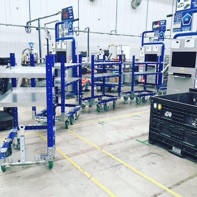 FlexQube receives another order from Autoliv for 70 shelf and flat bed carts!