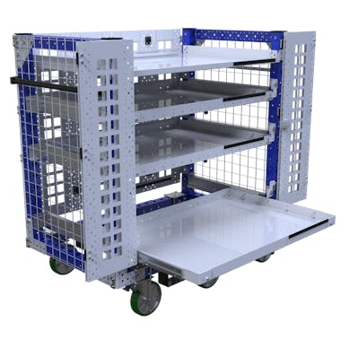 Ausziehbarer Regalwagen - 1400 x 840 mm