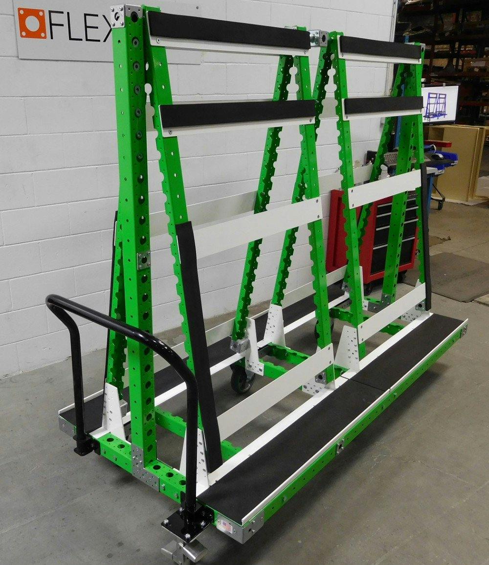 FlexQube windshield cart for automotive parts