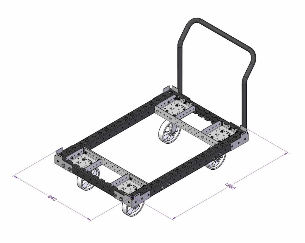 FlexQube® receives an order for carts with removable handle bar!