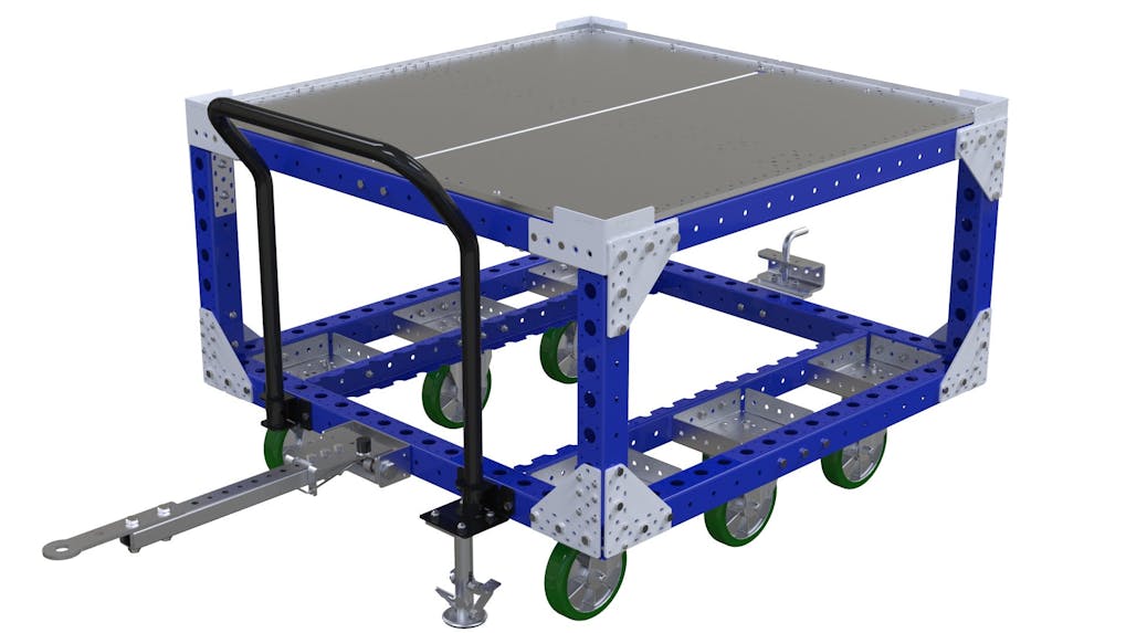 1260 × 1260 mm Zweistufiger Zugwagen