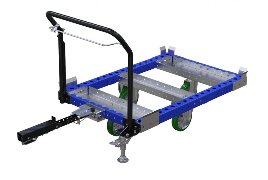 FlexQube modular euro pallet tugger train cart