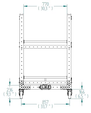 Flat Shelf Cart - 1750 x 910 mm