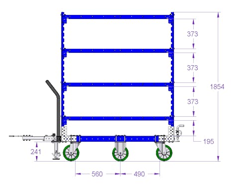 Shelf Cart - 1400 x 840 mm