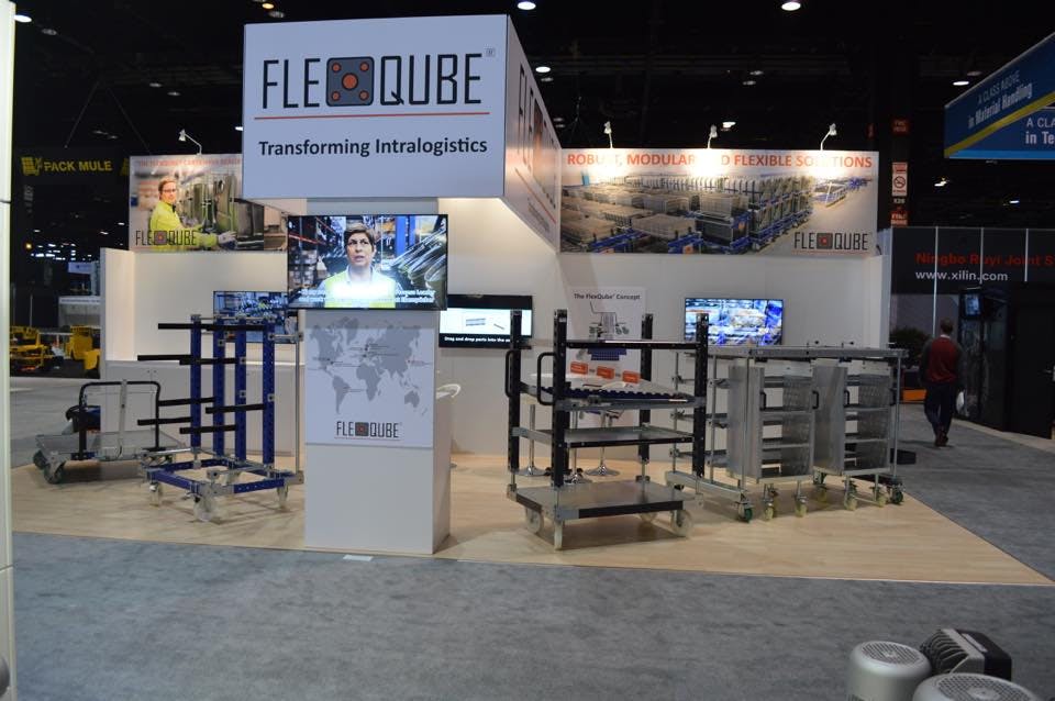 FlexQube booth at ProMAT in Chicago