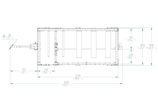 Estante de flujo de - 840 x 1260 mm