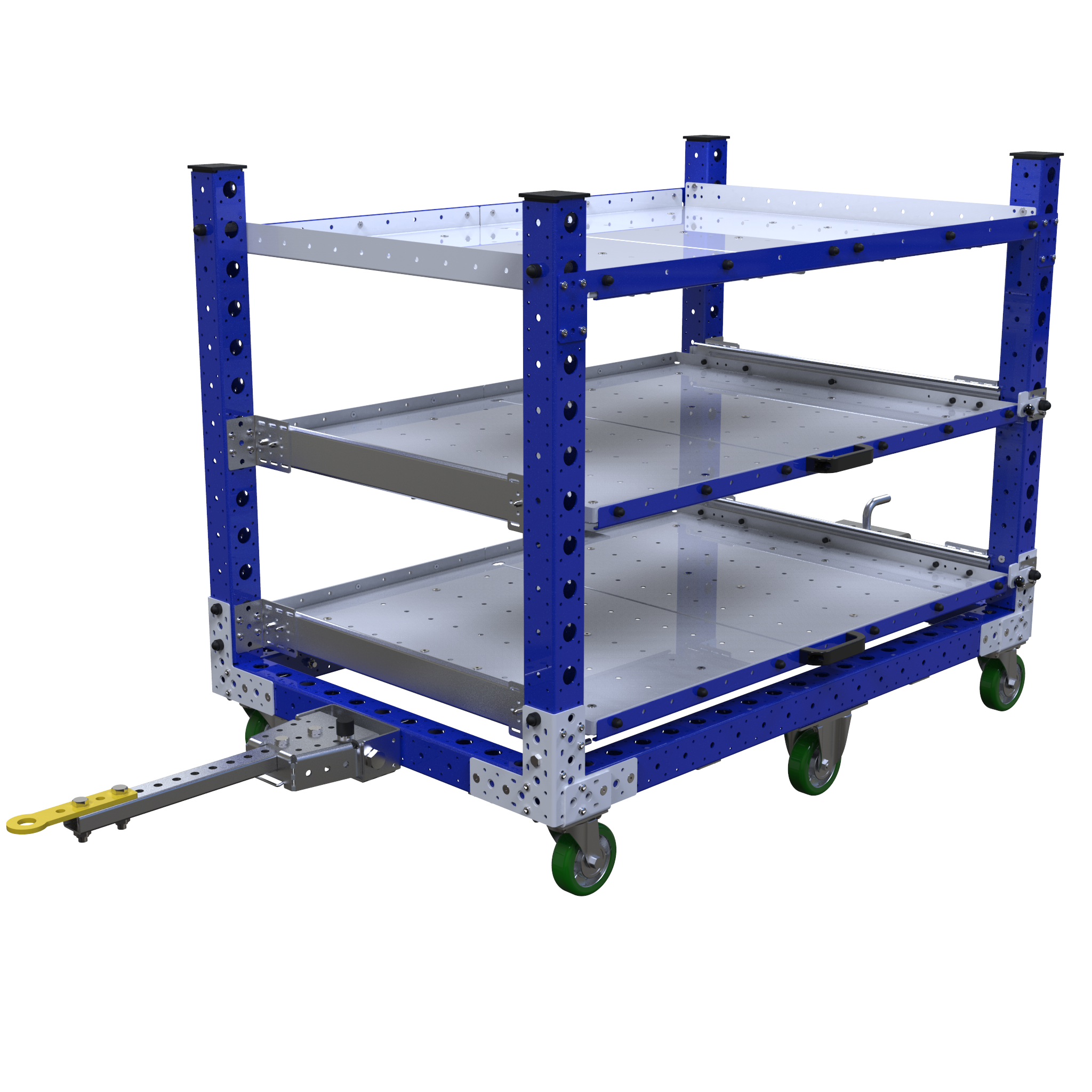 Extendable Shelf Tugger Cart – 1400 x 910 mm