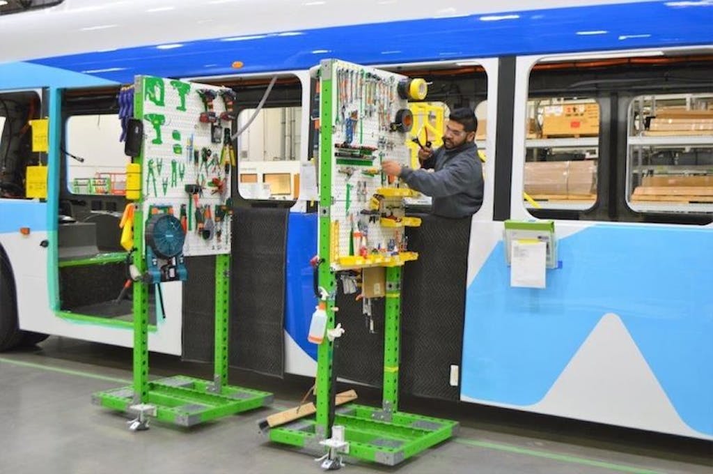 Shadow Boards in use at Proterra