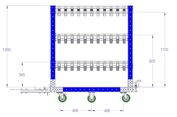 Flow Rack - 1260 x 700 mm