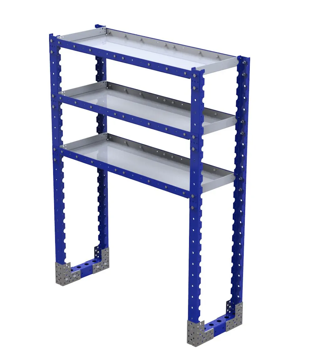 Flat Sorting Rack Flat Shelf Rack - 1260 x 420 mm | FlexQube