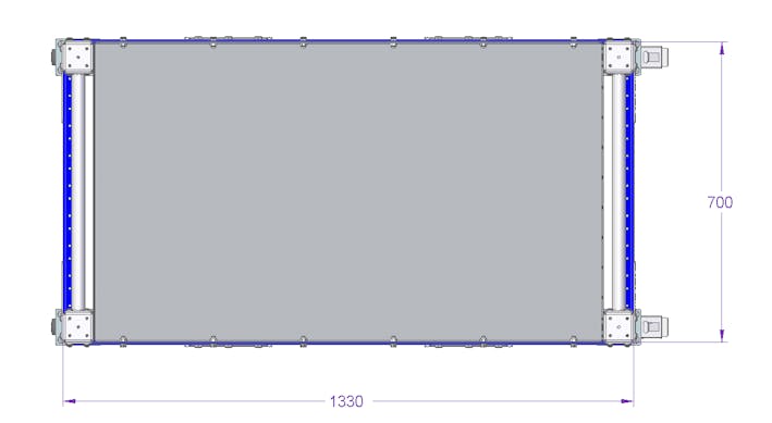Flat Shelf Cart - 1330 x 700 mm