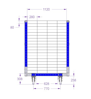 Compartment Cart - 1260 x 840 mm