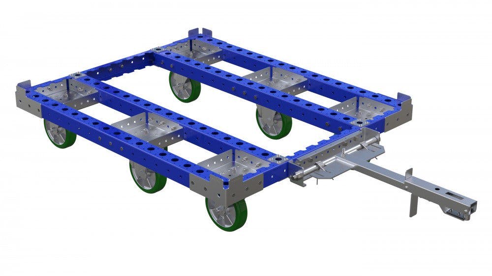FlexQube tugger cart without steel flat deck