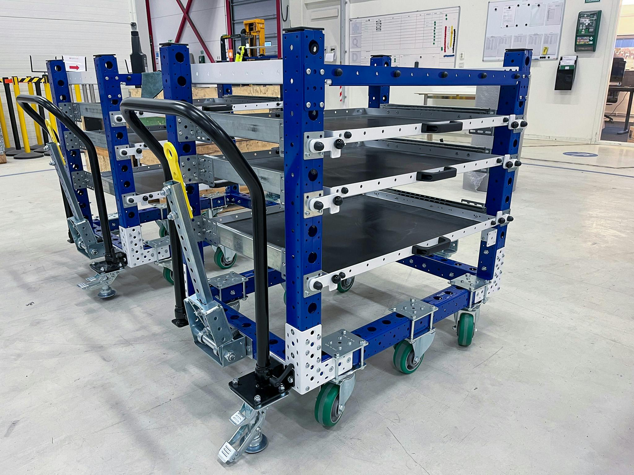 shelf cart material handling trends manufacturing 2024