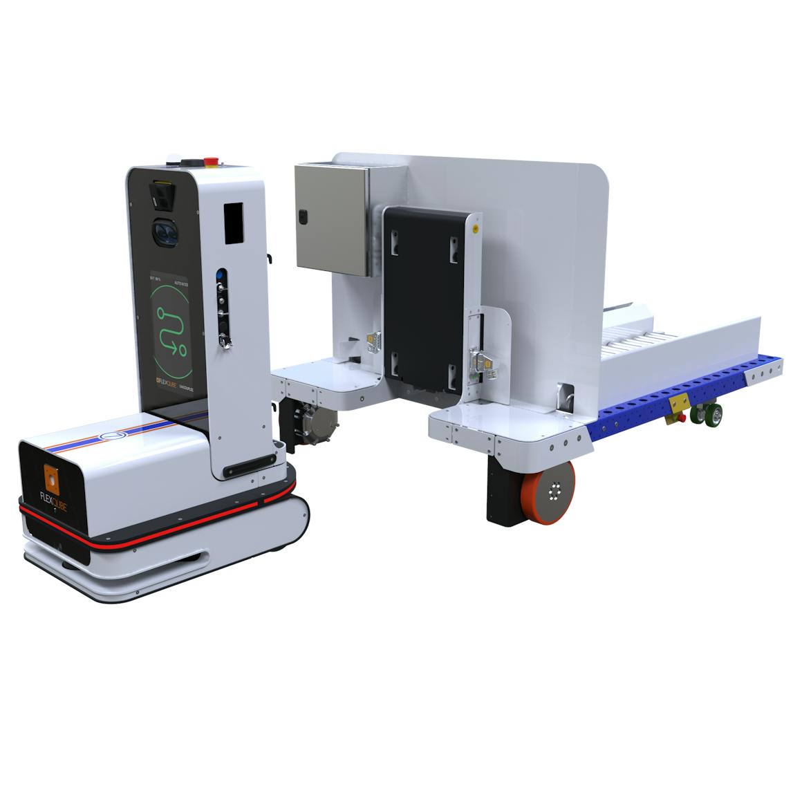 Roller Load Carrier to Navigator AMR | FlexQube