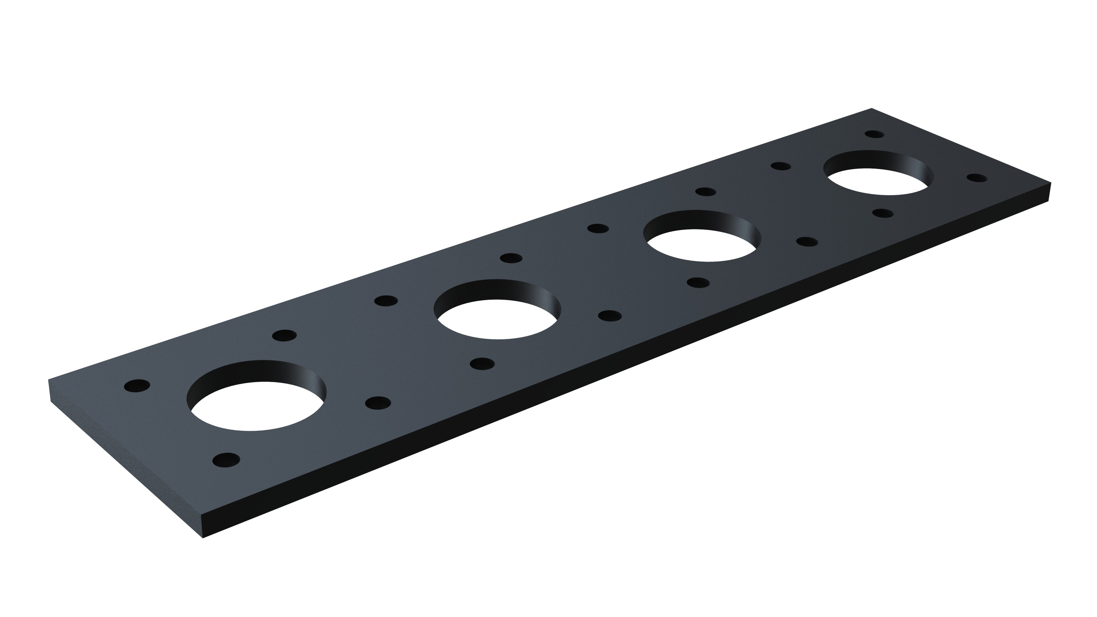 Rubber Strip 6 mm - Length 280 mm