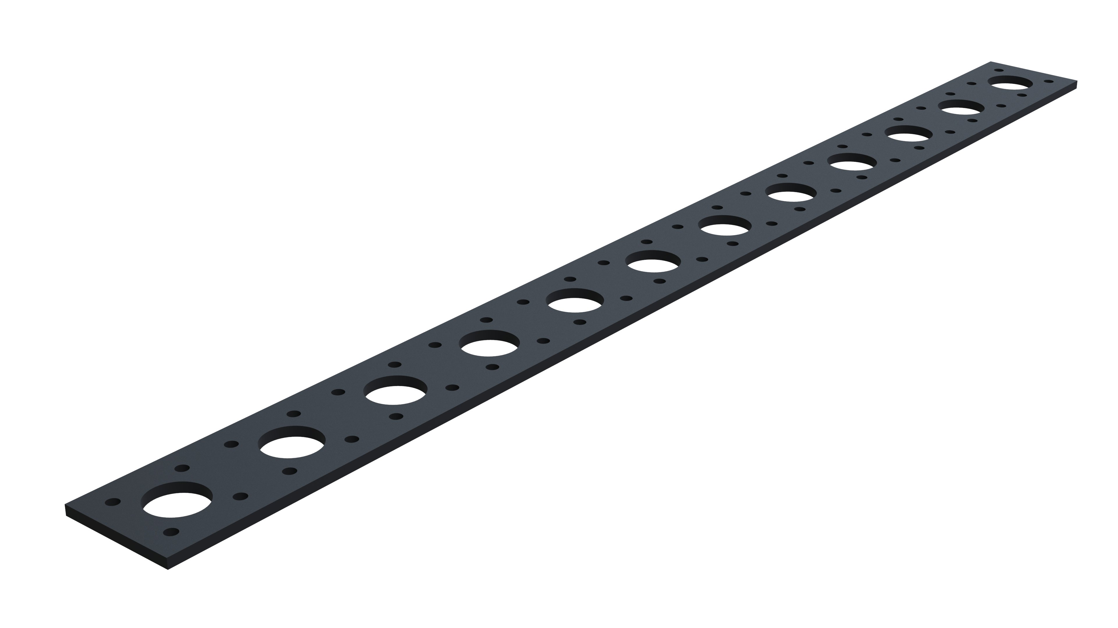 Rubberstrip - 840 x 70 mm with cutouts