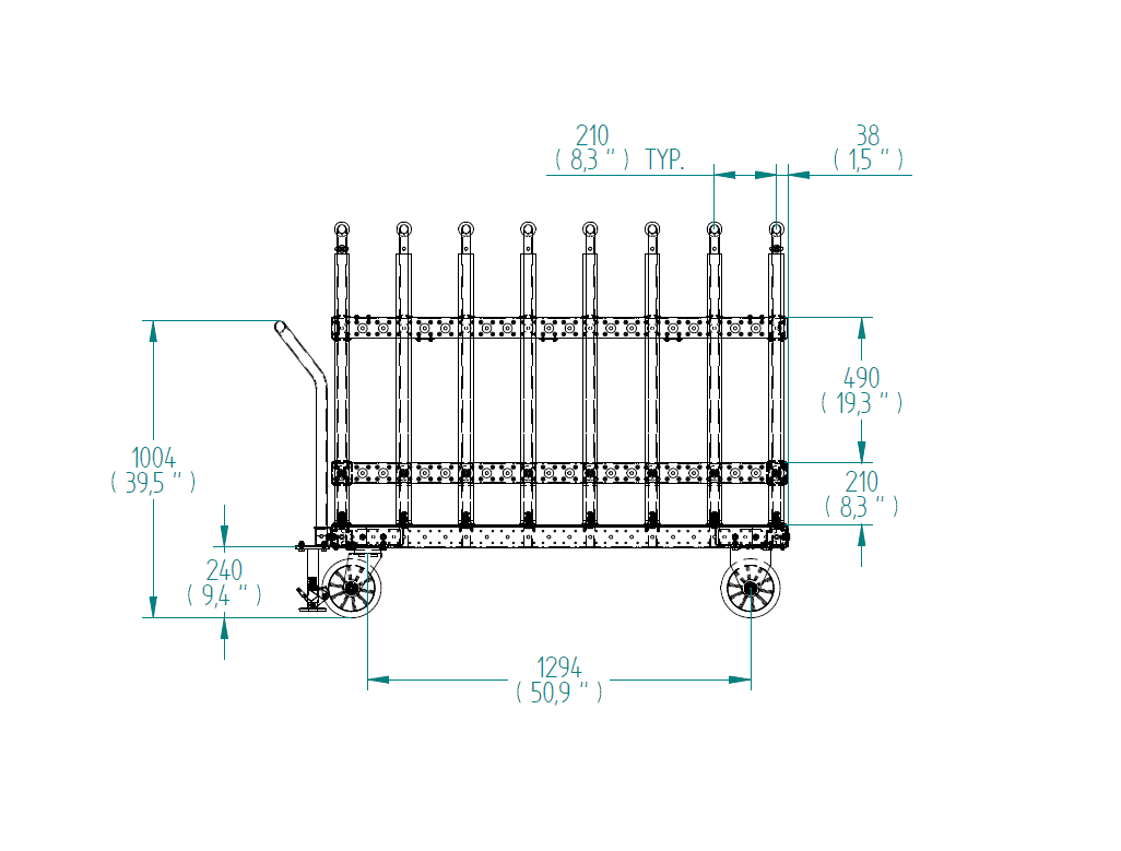 Cart for Door - 1470 x 1540 mm