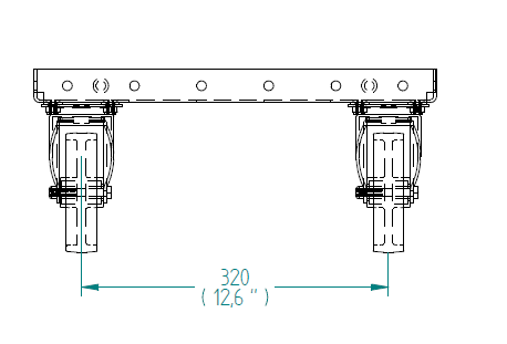 Cart for totes - 420 x 630 mm