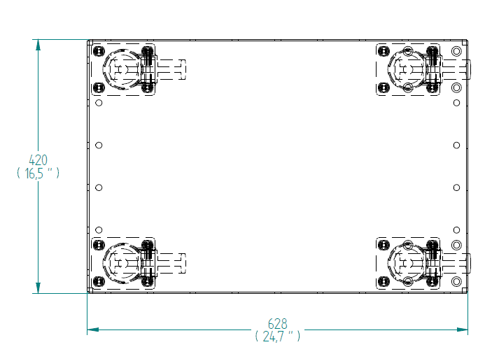 Cart for totes - 420 x 630 mm