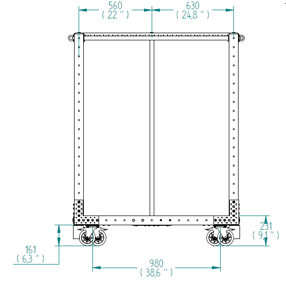 Compartment Cart - 1260 x 1330 mm