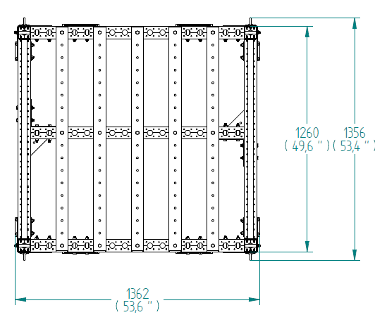 Compartment Cart - 1260 x 1330 mm
