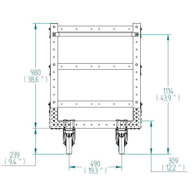Flat Shelf Cart -1260 x 840 mm