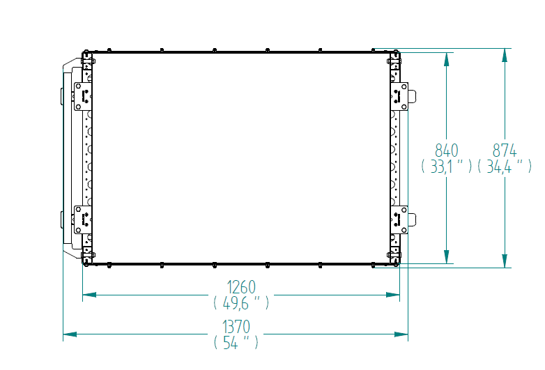 Flat Shelf Cart -1260 x 840 mm
