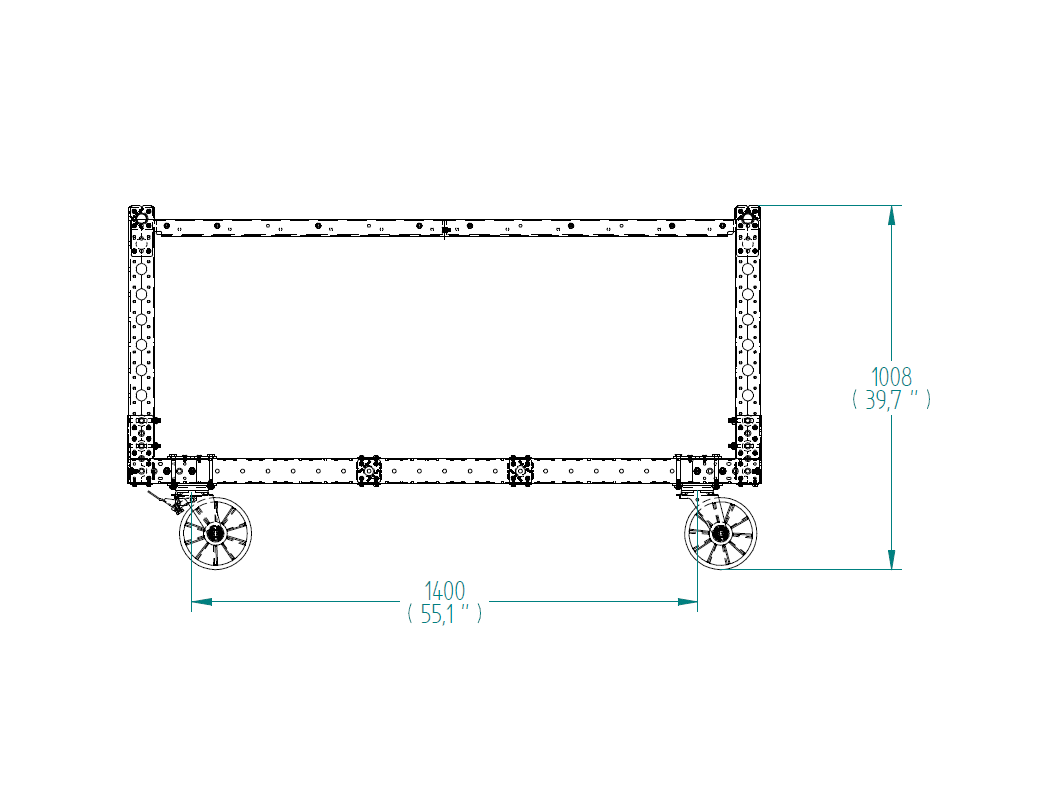 Flat Shelf Cart - 1750 x 910 mm