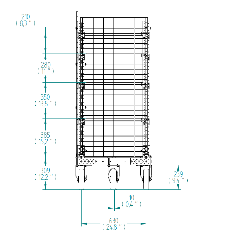 Flex Shelf Cart -1190 x 700 mm