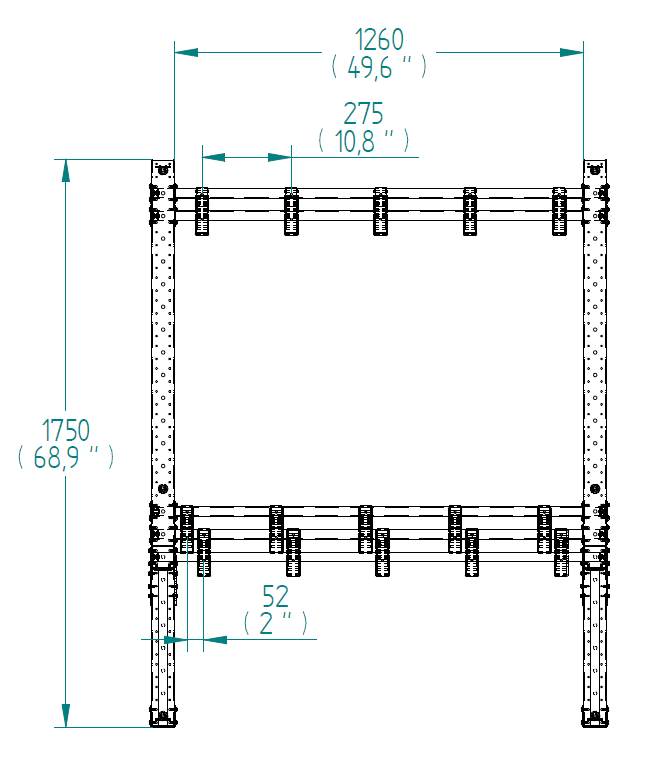 Flow Rack - 1400 x 1470 mm