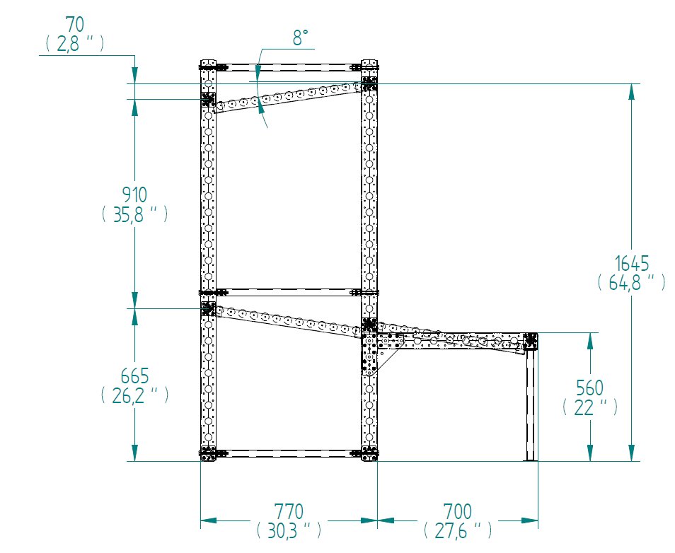 Flow Rack - 1400 x 1470 mm