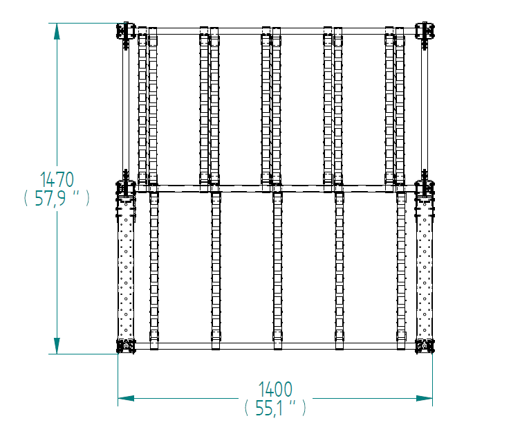 Flow Rack - 1400 x 1470 mm