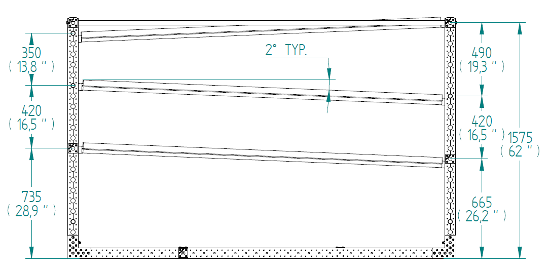 Flow Rack - 980 x 2590 mm