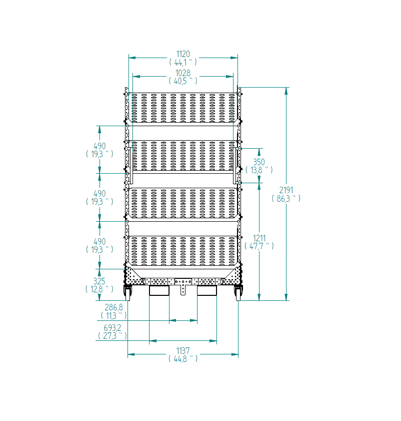 Flow Shelf Cart - 1050 x 1190 mm