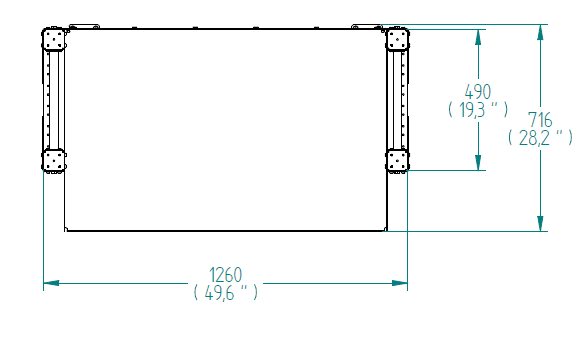Flow Shelf Cart - 490 x 1260 mm
