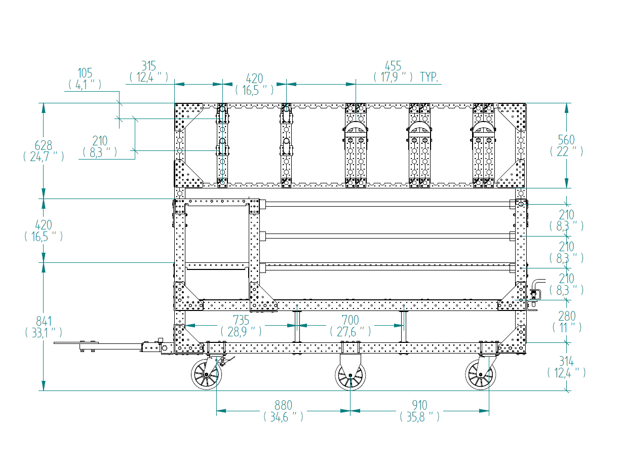 Kit Cart - 1050 x 2310 mm