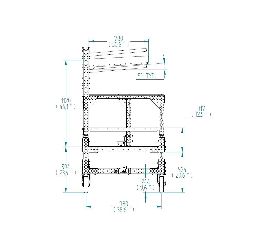 Kit Cart - 1050 x 2310 mm