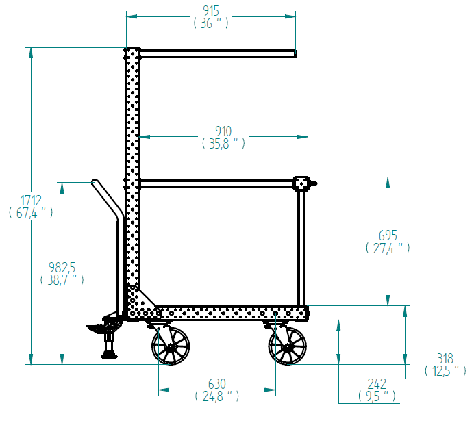 Plate Cart - 1190 x 980 mm