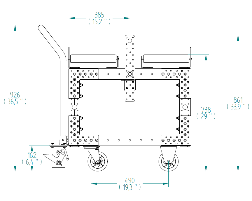 Roller Cart - 770 x 490 mm