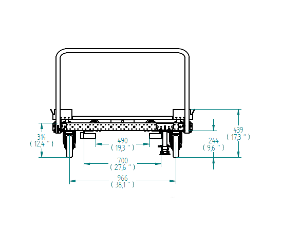 Rotating Cart - 1260 x 1260 mm