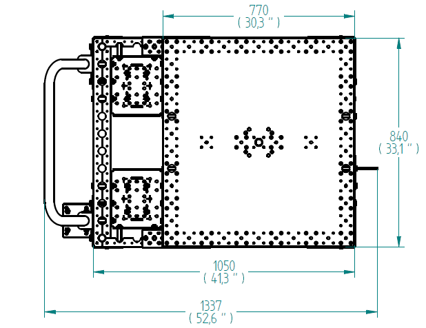 Rotating cart - 840 x 1050 mm