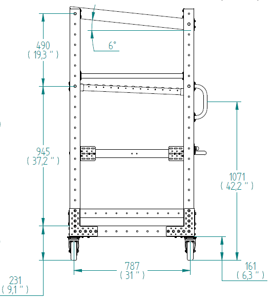 Shelf Cart - 1260 x 840 mm