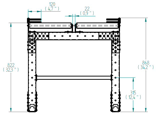 Transfer station - 840 x 700 mm
