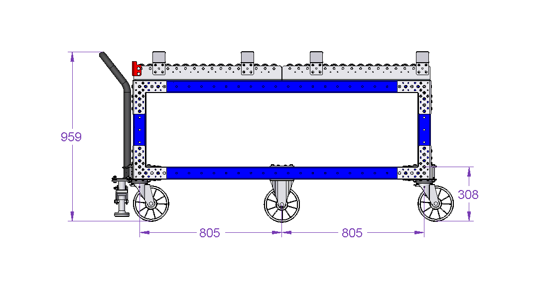 Base Cart for Container 1610 x 2450 mm